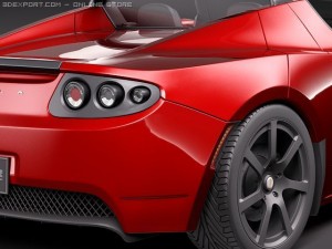 Tesla Roadster 3D Модель