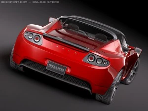 Tesla Roadster 3D Model
