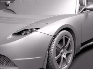 Tesla Roadster 3D Model