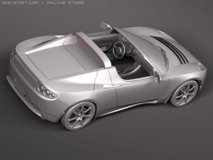 Tesla Roadster 3D Модель