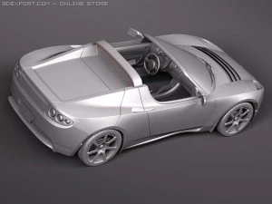 Tesla Roadster 3D Model