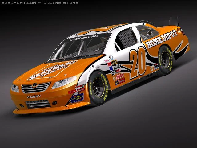 Nascar Toyota Camry Fedex Home Depot 2010 3D Model .c4d .max .obj .3ds .fbx .stl .blend 