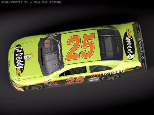 Nascar 2010 Chevrolet Impala SS Cat Godaddy Dupont 3D Model