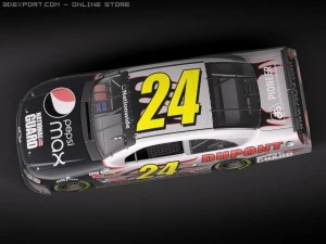 Nascar 2010 Chevrolet Impala SS Cat Godaddy Dupont 3D Model