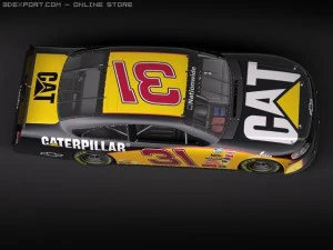 Nascar 2010 Chevrolet Impala SS Cat Godaddy Dupont 3D Model