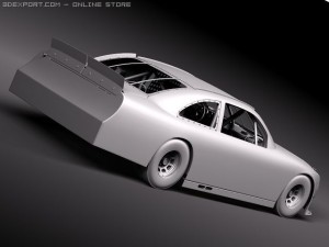 Nascar 2010 Chevrolet Impala SS Cat Godaddy Dupont 3D Model