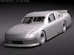 Nascar 2010 Chevrolet Impala SS Cat Godaddy Dupont 3D Model