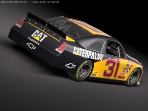 Nascar 2010 Chevrolet Impala SS Cat Godaddy Dupont 3D Model