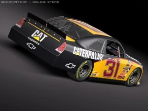 Nascar 2010 Chevrolet Impala SS Cat Godaddy Dupont 3D Model