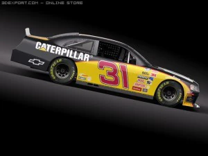 Nascar 2010 Chevrolet Impala SS Cat Godaddy Dupont 3D Model