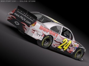 Nascar 2010 Chevrolet Impala SS Cat Godaddy Dupont 3D Model