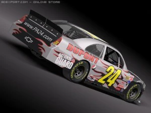 Nascar 2010 Chevrolet Impala SS Cat Godaddy Dupont 3D Model