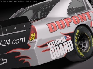 Nascar 2010 Chevrolet Impala SS Cat Godaddy Dupont 3D Model