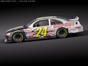 Nascar 2010 Chevrolet Impala SS Cat Godaddy Dupont 3D Model