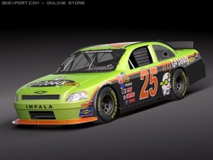 Nascar 2010 Chevrolet Impala SS Cat Godaddy Dupont 3D Model