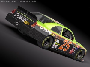 Nascar 2010 Chevrolet Impala SS Cat Godaddy Dupont 3D Model