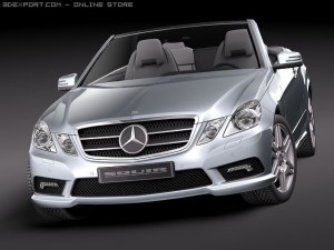 Mercedes-Benz E-class Cabriolet 2011 Modèle 3D