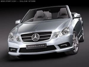 Mercedes-Benz E-class Cabriolet 2011 3D Model