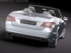 Mercedes-Benz E-class Cabriolet 2011 3D Model