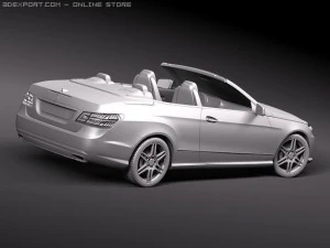 Mercedes-Benz E-class Cabriolet 2011 3D Model