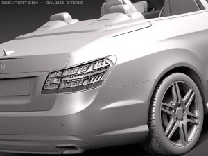 Mercedes-Benz E-class Cabriolet 2011 Modèle 3D