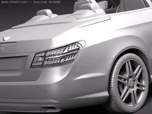 Mercedes-Benz E-class Cabriolet 2011 3D Model