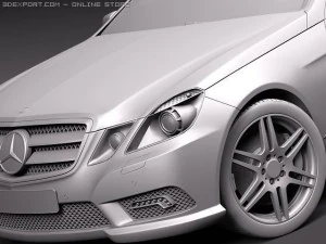 Mercedes-Benz E-class Cabriolet 2011 3D Model
