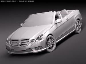 Mercedes-Benz E-class Cabriolet 2011 Modèle 3D