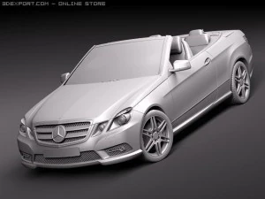 Mercedes-Benz E-class Cabriolet 2011 3D Model