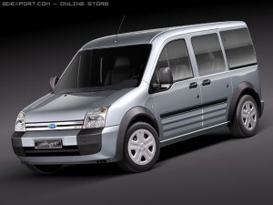 Tourneo Connect Minivan 2005-2010 3D Model