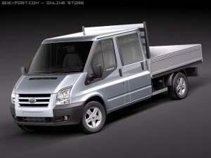 Transit FT 350 Pickup 3D Model