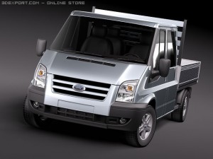 Transit FT 350 Pickup 3D 模型