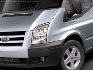 Transit FT 350 Pickup 3D 模型