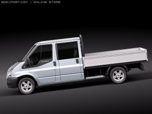 Transit FT 350 Pickup 3D 模型