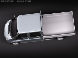 Transit FT 350 Pickup 3D 模型