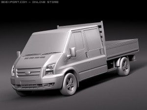 Transit FT 350 Pickup 3D 模型