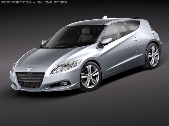 Honda CRZ 2011 3D Model .c4d .max .obj .3ds .fbx .stl .blend 