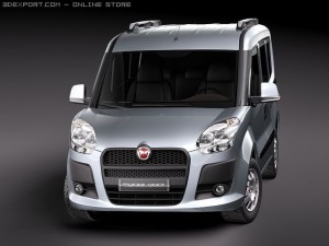Fiat Doblo 2010 3D Model