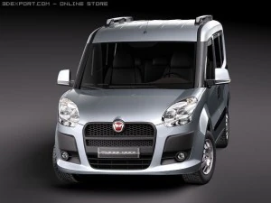 Fiat Doblo 2010 3D Model