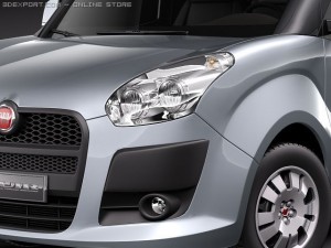 Fiat Doblo 2010 3D Model