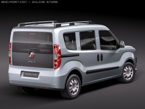 Fiat Doblo 2010 3D Model