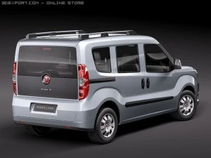 Fiat Doblo 2010 3D Model