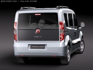 Fiat Doblo 2010 3D Model