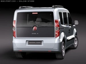 Fiat Doblo 2010 3D Model