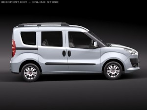 Fiat Doblo 2010 3D Model