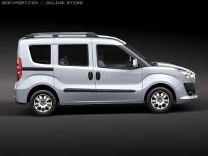 Fiat Doblo 2010 3D Model