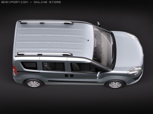 Fiat Doblo 2010 3D Model