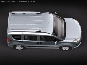 Fiat Doblo 2010 3D Model