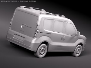 Fiat Doblo 2010 3D Model