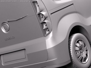 Fiat Doblo 2010 3D Model